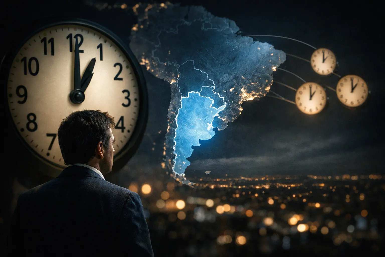 El país de los relojes adelantados